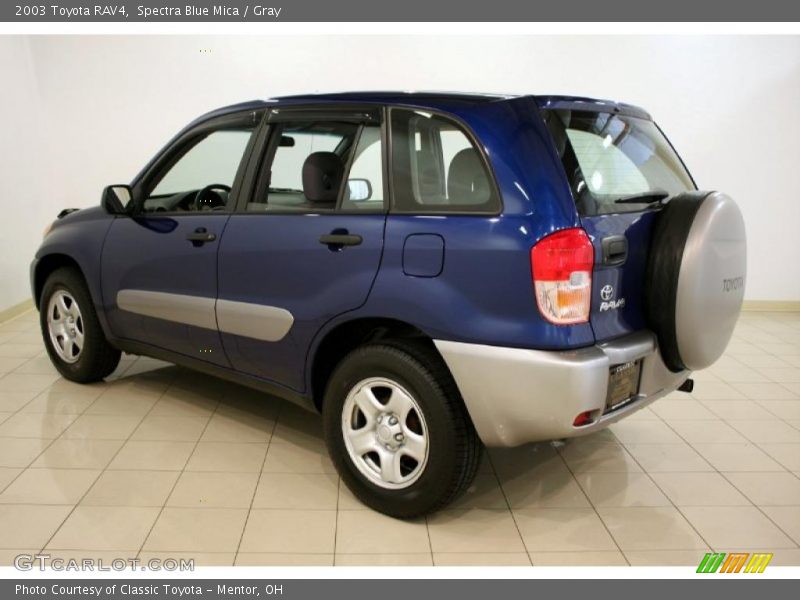 Spectra Blue Mica / Gray 2003 Toyota RAV4