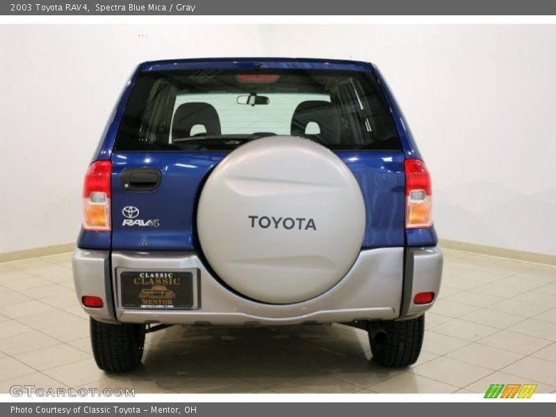 Spectra Blue Mica / Gray 2003 Toyota RAV4