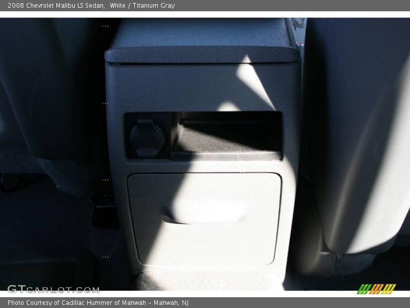 White / Titanium Gray 2008 Chevrolet Malibu LS Sedan