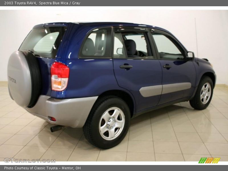 Spectra Blue Mica / Gray 2003 Toyota RAV4