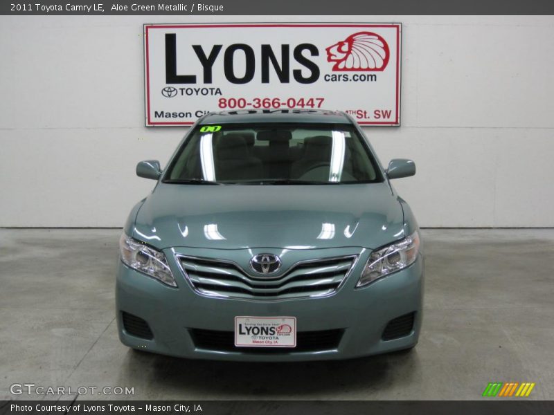 Aloe Green Metallic / Bisque 2011 Toyota Camry LE