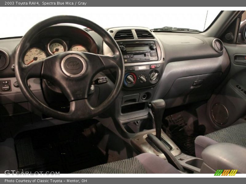 Spectra Blue Mica / Gray 2003 Toyota RAV4