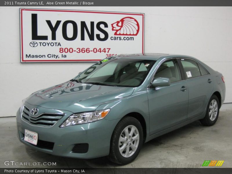 Aloe Green Metallic / Bisque 2011 Toyota Camry LE