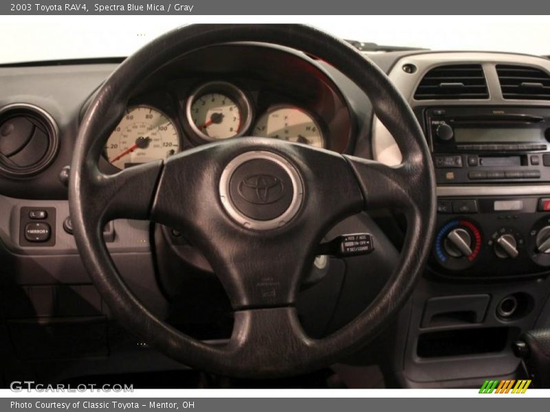 Spectra Blue Mica / Gray 2003 Toyota RAV4