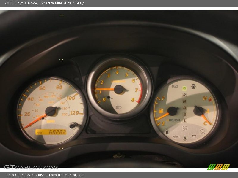 Spectra Blue Mica / Gray 2003 Toyota RAV4