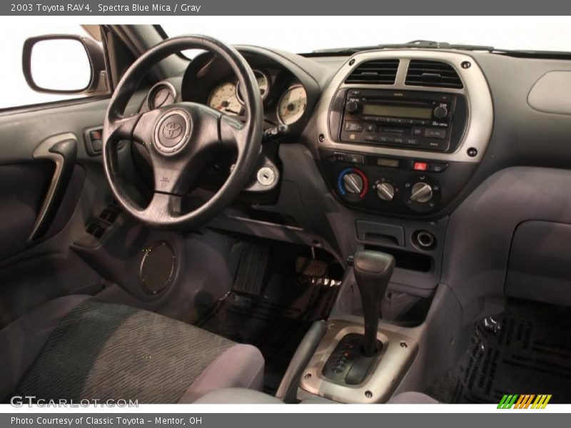 Spectra Blue Mica / Gray 2003 Toyota RAV4