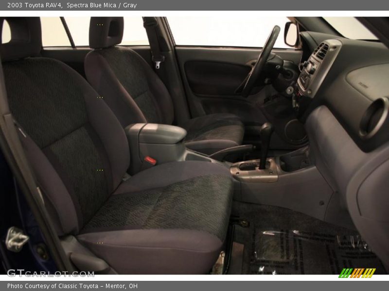 Spectra Blue Mica / Gray 2003 Toyota RAV4