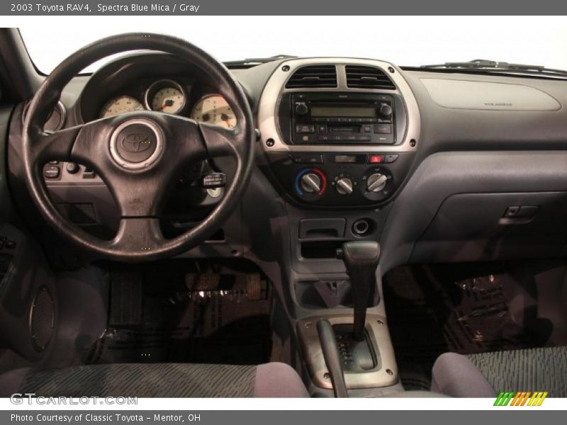Spectra Blue Mica / Gray 2003 Toyota RAV4