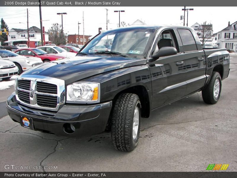 Black / Medium Slate Gray 2006 Dodge Dakota ST Quad Cab 4x4