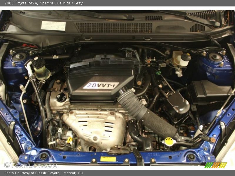 Spectra Blue Mica / Gray 2003 Toyota RAV4