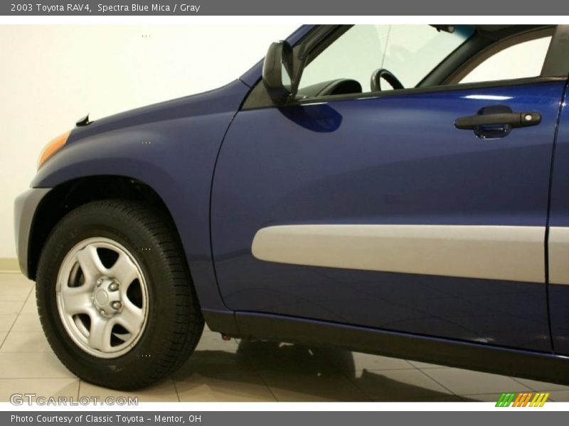 Spectra Blue Mica / Gray 2003 Toyota RAV4