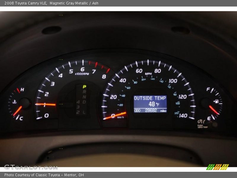 Magnetic Gray Metallic / Ash 2008 Toyota Camry XLE