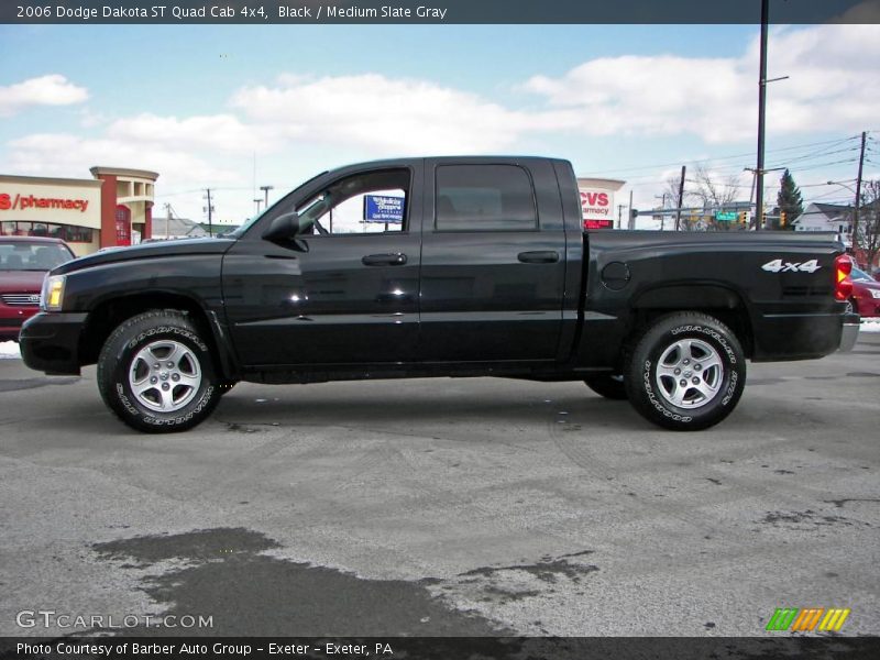 Black / Medium Slate Gray 2006 Dodge Dakota ST Quad Cab 4x4