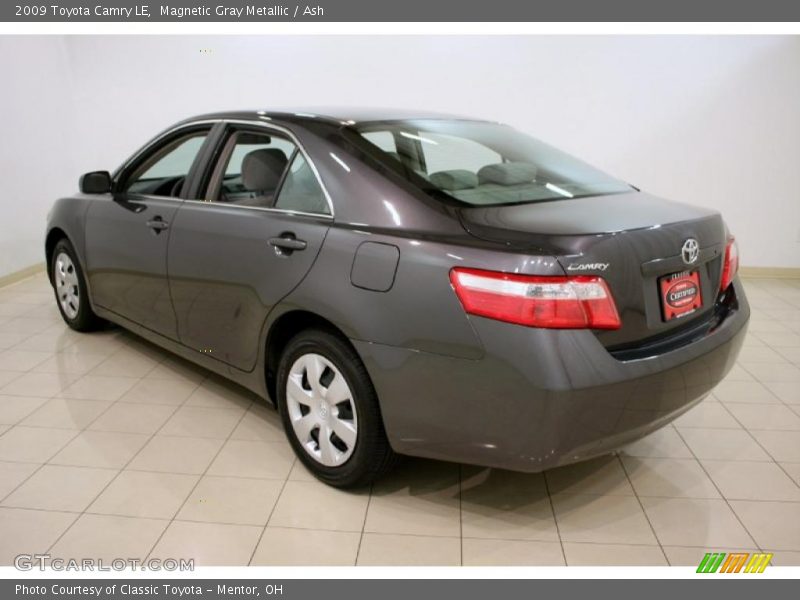 Magnetic Gray Metallic / Ash 2009 Toyota Camry LE
