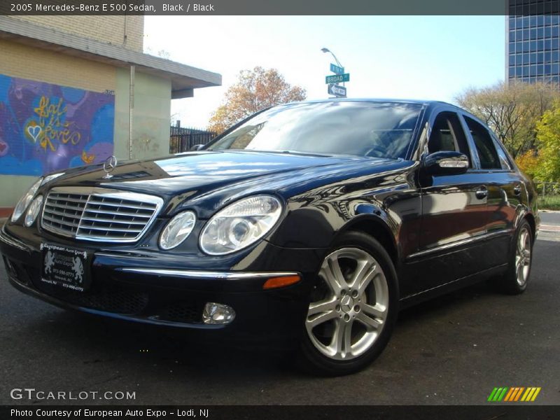 Black / Black 2005 Mercedes-Benz E 500 Sedan