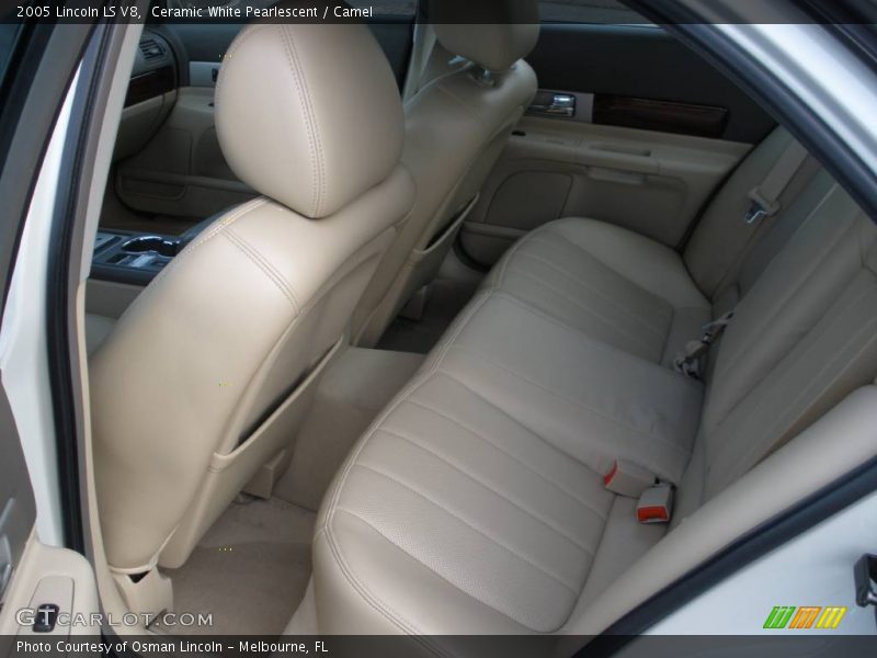 Ceramic White Pearlescent / Camel 2005 Lincoln LS V8