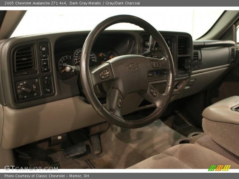 Dark Gray Metallic / Gray/Dark Charcoal 2005 Chevrolet Avalanche Z71 4x4