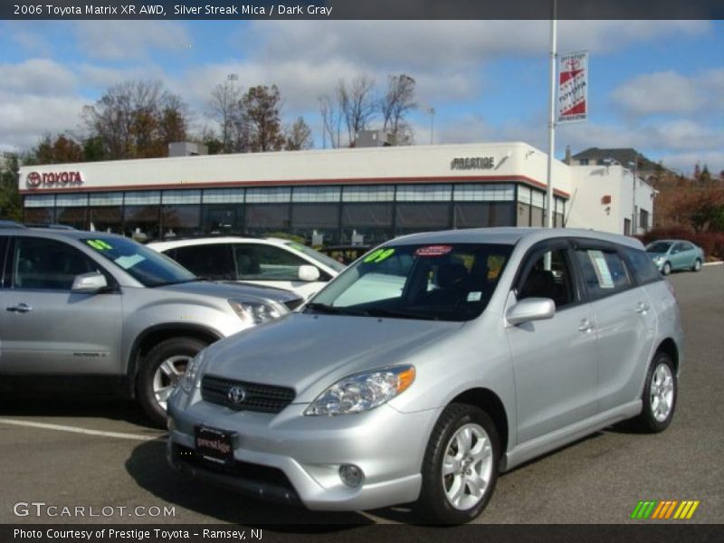 Silver Streak Mica / Dark Gray 2006 Toyota Matrix XR AWD