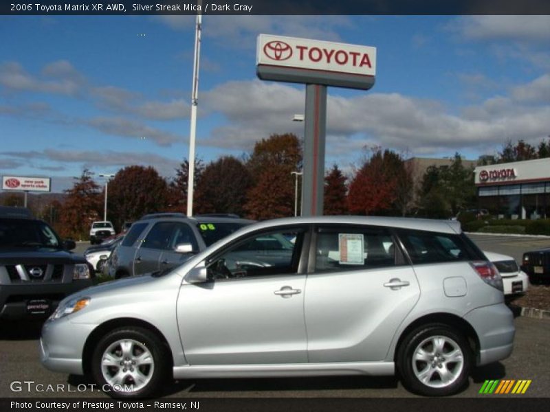 Silver Streak Mica / Dark Gray 2006 Toyota Matrix XR AWD