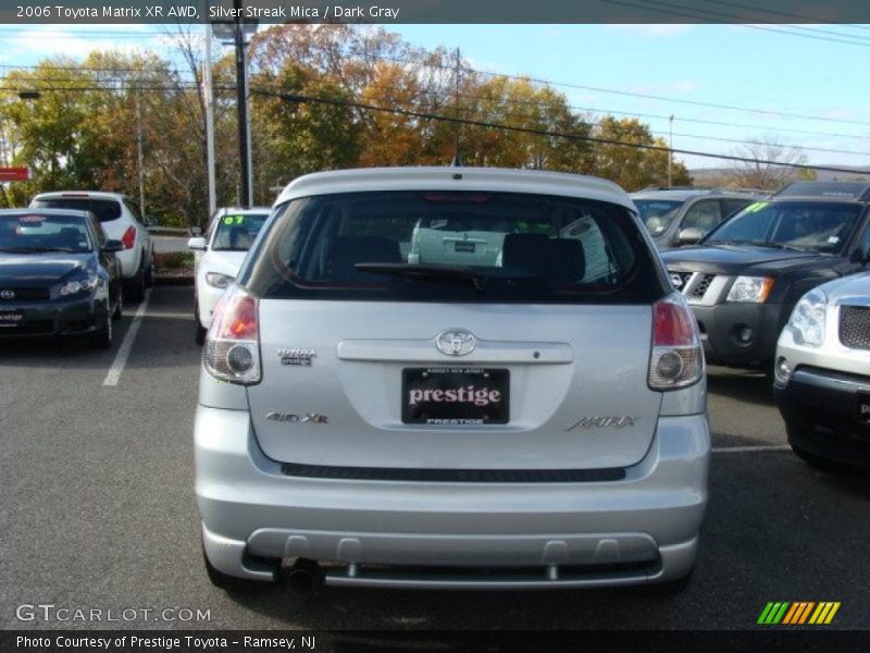 Silver Streak Mica / Dark Gray 2006 Toyota Matrix XR AWD