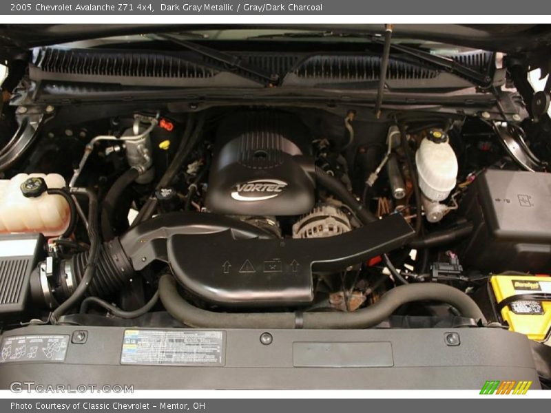 Dark Gray Metallic / Gray/Dark Charcoal 2005 Chevrolet Avalanche Z71 4x4