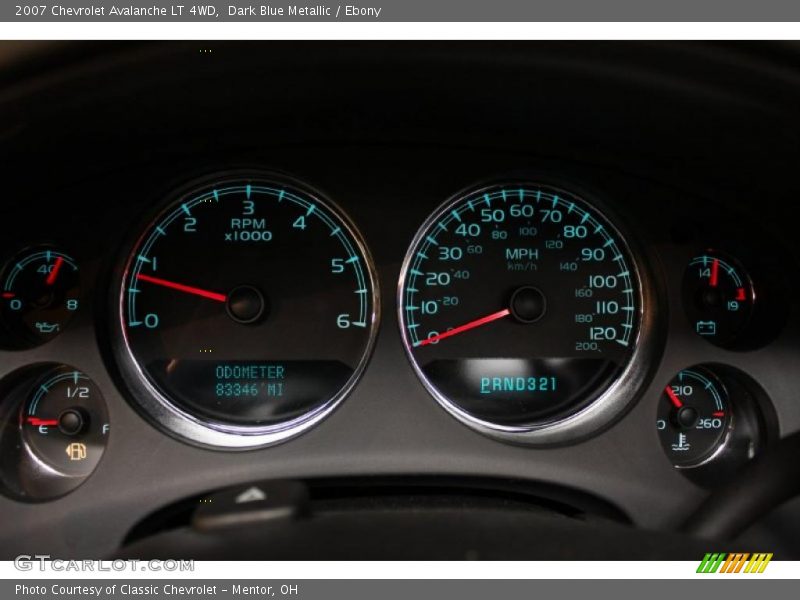 Dark Blue Metallic / Ebony 2007 Chevrolet Avalanche LT 4WD