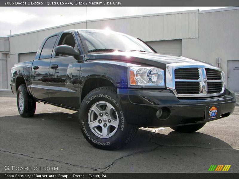 Black / Medium Slate Gray 2006 Dodge Dakota ST Quad Cab 4x4