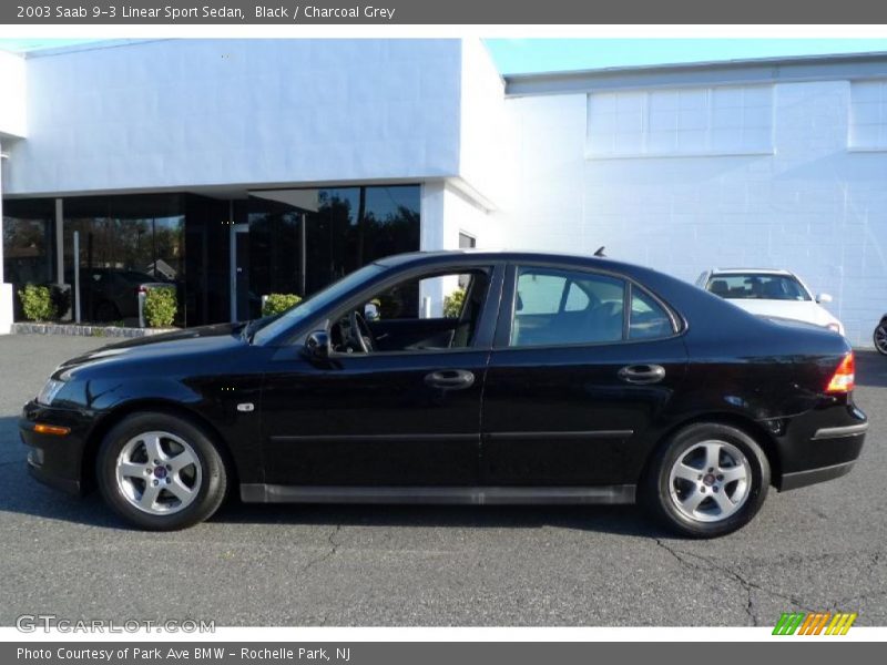 Black / Charcoal Grey 2003 Saab 9-3 Linear Sport Sedan