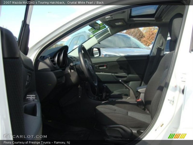 Crystal White Pearl / Black 2007 Mazda MAZDA3 s Touring Hatchback