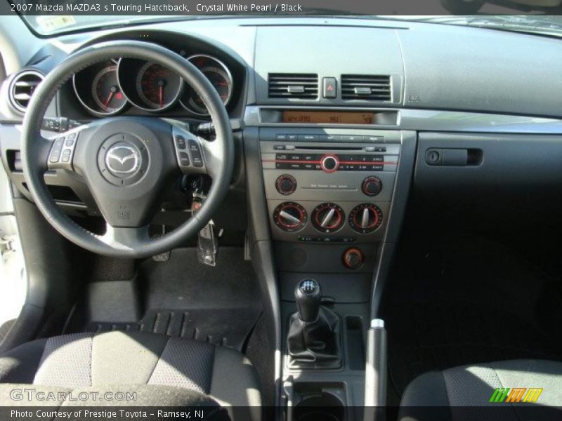 Crystal White Pearl / Black 2007 Mazda MAZDA3 s Touring Hatchback