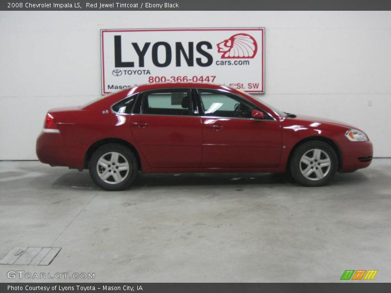 Red Jewel Tintcoat / Ebony Black 2008 Chevrolet Impala LS