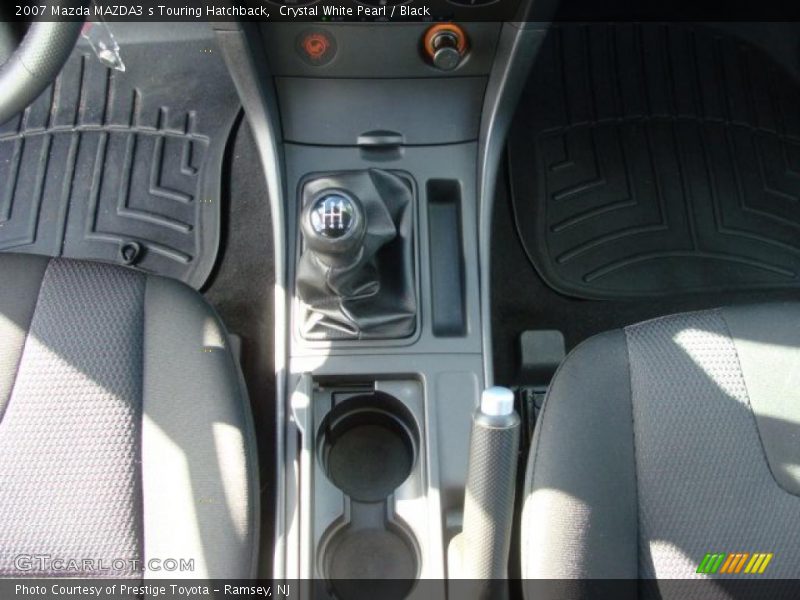 Crystal White Pearl / Black 2007 Mazda MAZDA3 s Touring Hatchback