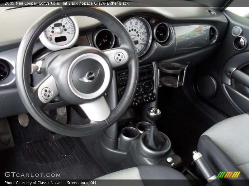  2005 Cooper Convertible Space Grey/Panther Black Interior