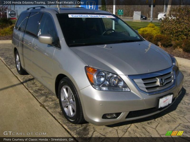 Silver Pearl Metallic / Gray 2008 Honda Odyssey Touring