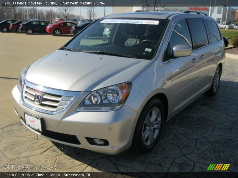 Silver Pearl Metallic / Gray 2008 Honda Odyssey Touring