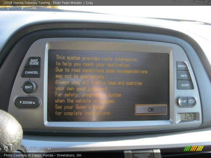 Silver Pearl Metallic / Gray 2008 Honda Odyssey Touring