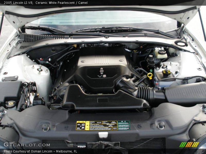 Ceramic White Pearlescent / Camel 2005 Lincoln LS V8