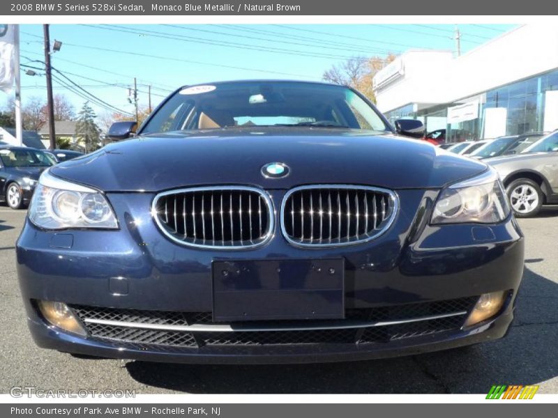 Monaco Blue Metallic / Natural Brown 2008 BMW 5 Series 528xi Sedan