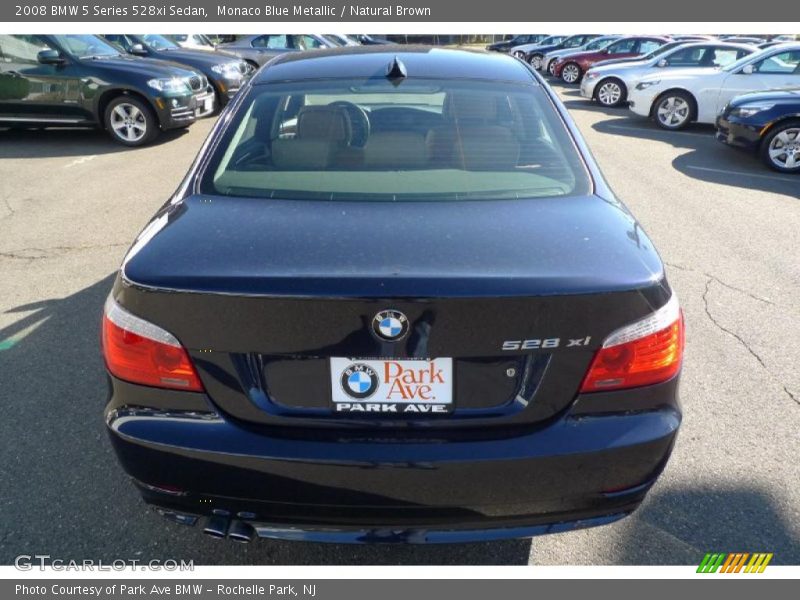 Monaco Blue Metallic / Natural Brown 2008 BMW 5 Series 528xi Sedan