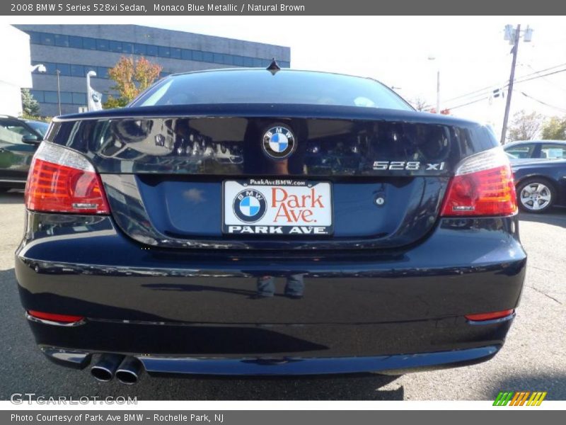 Monaco Blue Metallic / Natural Brown 2008 BMW 5 Series 528xi Sedan