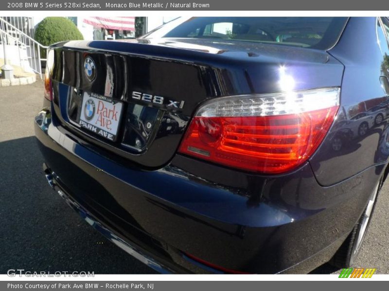 Monaco Blue Metallic / Natural Brown 2008 BMW 5 Series 528xi Sedan