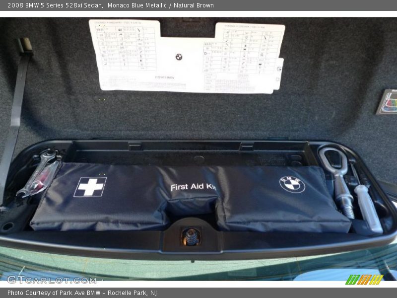 Monaco Blue Metallic / Natural Brown 2008 BMW 5 Series 528xi Sedan