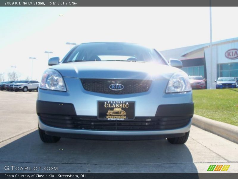 Polar Blue / Gray 2009 Kia Rio LX Sedan