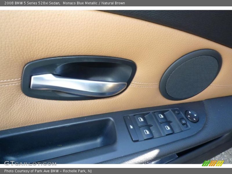 Monaco Blue Metallic / Natural Brown 2008 BMW 5 Series 528xi Sedan