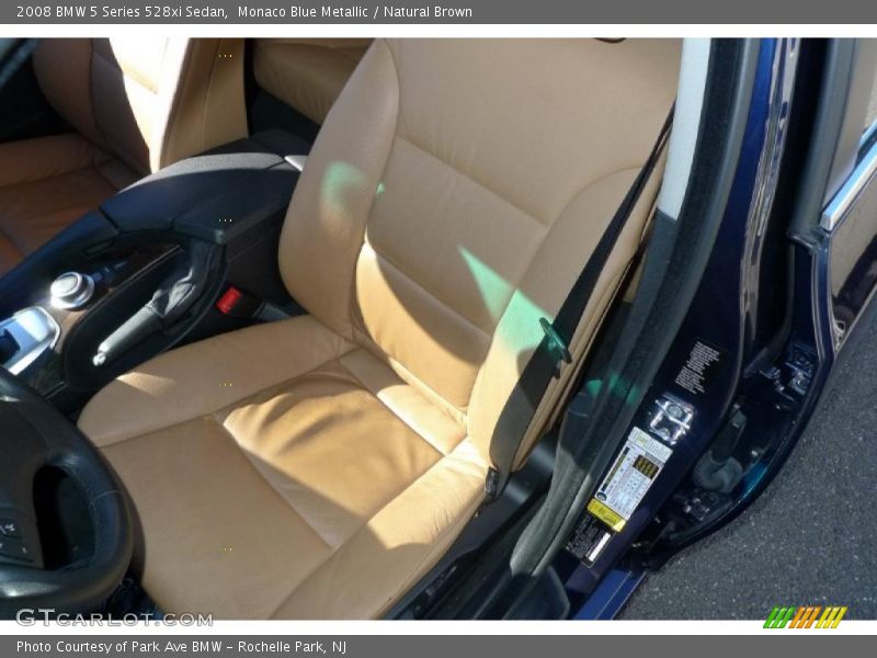 Monaco Blue Metallic / Natural Brown 2008 BMW 5 Series 528xi Sedan