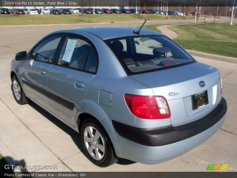 Polar Blue / Gray 2009 Kia Rio LX Sedan
