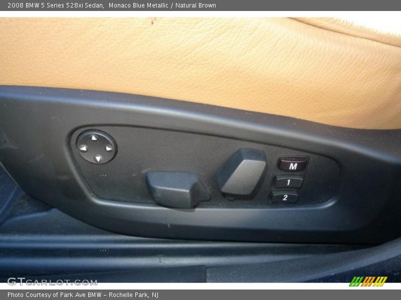 Monaco Blue Metallic / Natural Brown 2008 BMW 5 Series 528xi Sedan
