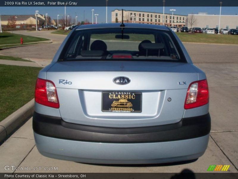 Polar Blue / Gray 2009 Kia Rio LX Sedan