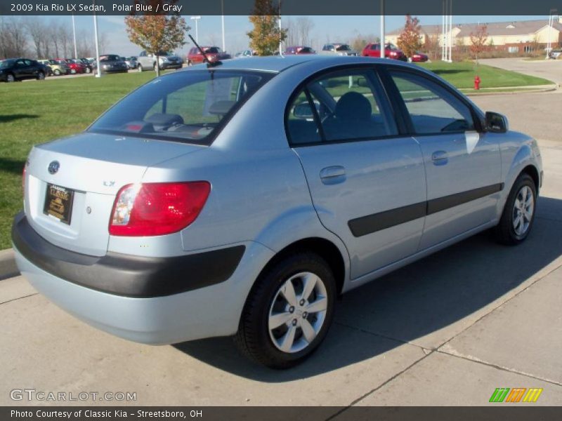 Polar Blue / Gray 2009 Kia Rio LX Sedan