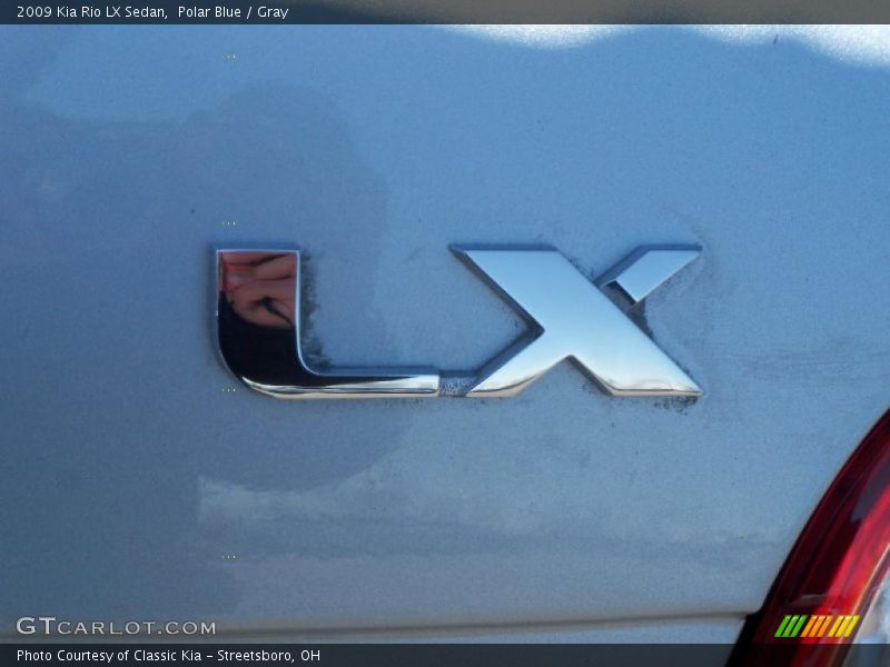 Polar Blue / Gray 2009 Kia Rio LX Sedan